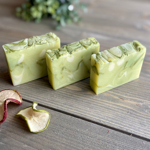 Handcrafted Apple Sage Silk Soap